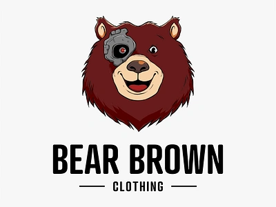 Bear Brown Clothing bear branding design graphic design illustration logo vector vintage