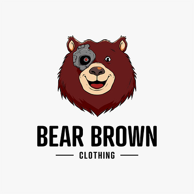 Bear Brown Clothing bear branding design graphic design illustration logo vector vintage