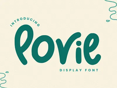 Povie - Display Font fantasyfont kidsstylefont