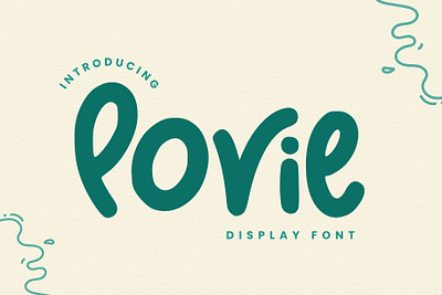 Povie - Display Font fantasyfont kidsstylefont