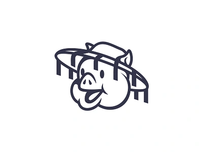 Michoacan - Cooking piglet logo mexico pig vector