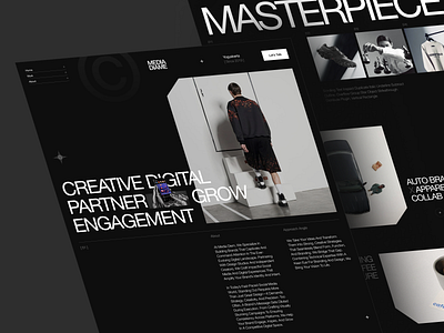 MEDIA DIAME AGENCY WEBSITE aesthetich agency design landing page minimalist portofolio ui uiux website