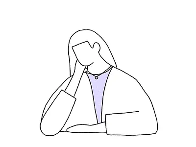 Lucia – Character Illustration for The Pudding character design illustration linedrawing minimal procreate simple