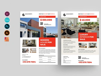 Property Flyer architecture branding brochure canva design flyer graphic design indesign portfolio properties real estate template