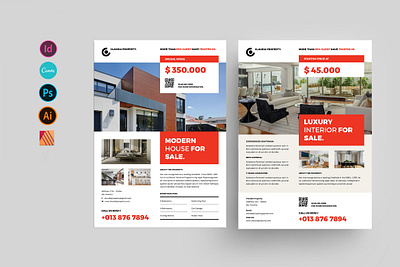 Property Flyer architecture branding brochure canva design flyer graphic design indesign portfolio properties real estate template