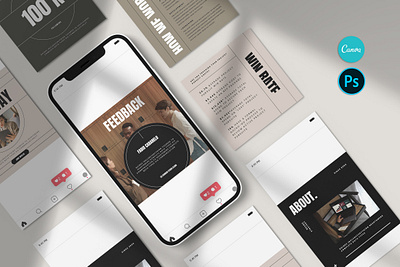 Social Media Post Instagram architecture branding instagram portfolio post social media template