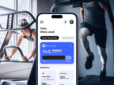 Athletix - Fitness App UI Design branding clean design design design inspiration designinspiration digitaldesign elegant ui fitness app ui fitnesstech gym app health app ui healthandwellness illustration minimal fitness app ui uidesign userexperience uxdesign