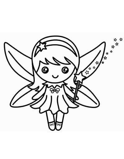 34 Fairy Coloring Pages (Free PDF Printables)