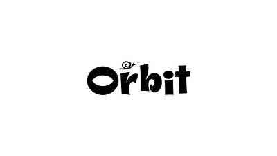 Orbit display wordmark logo fun logo handdrawn logo lifestyle brand logo logo type orbit graphic design orbit identity orbit identity design orbit logo design unique font logo wordmark