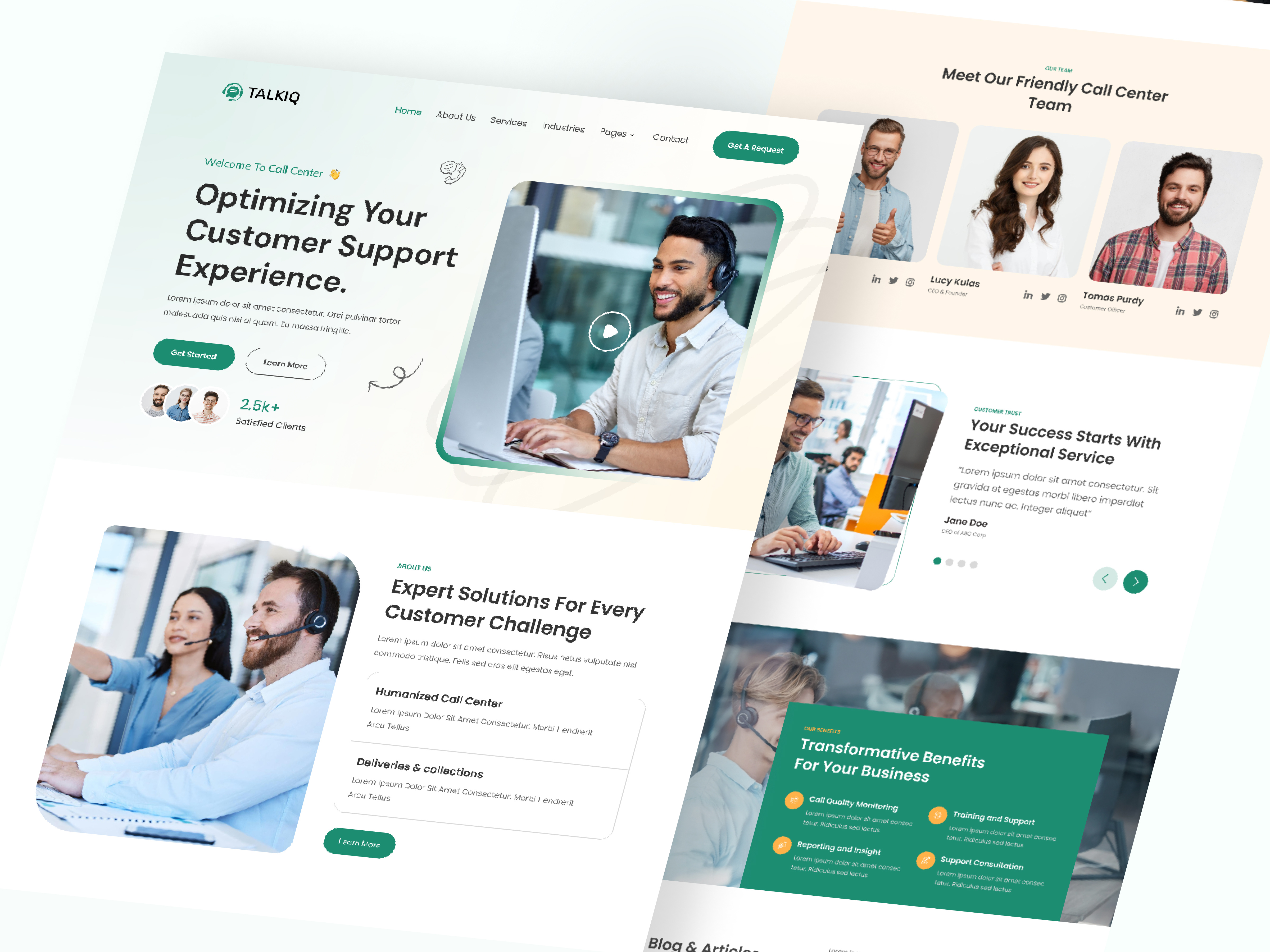 Call Center Service Landing page agency ai chatbot ai landing page ai platform ai startup app design branding clean customer customer satisfaction customer service customer support design helpdesk illustration landing page lead mobile app support team uiux