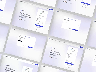 Upmatch | Job Finder Website | Employee Portal admin animation email employee portal hiring hiring solutions job candidate job finder job listing job recruiting landing page login motion design orbix studio responsive sign up ui ux web design website