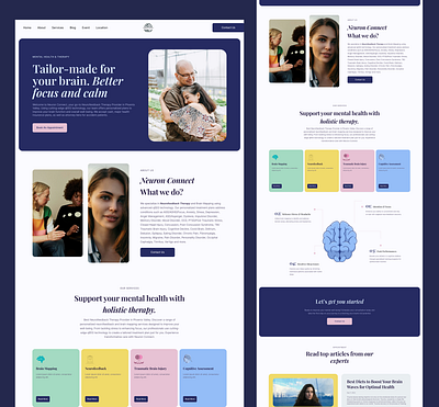 Neuron Connect- Neurofeedback Therapy Landing Page brain mapping health medical mental health neuro neuron neuron connect psycotheraphist therapy website