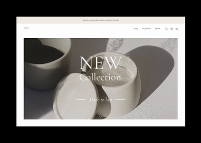 Pottery webshop e commerce ecommerce pottery pottery webshop ui web design webdesign webshop website