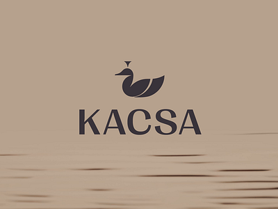 Kacsa logo design duck bird elegant logo logotype mark minimalistic minimalism