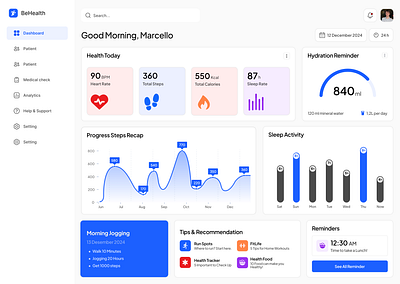 Behealth Dashboard Web dashboard health web web dashboard