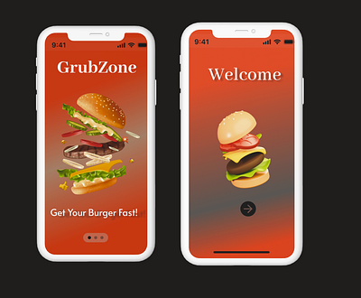 Burger Ordering App burger burger ordering figma food odering food ordering app mobile app ui uxui