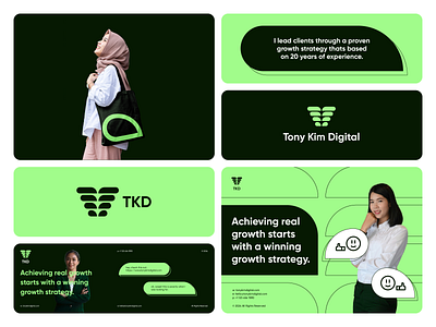 Tony Kim Digital Direction 3 branding branding and identity chat chat bubble clean color palette corporate design graphic design green iconography identity illustration logo logo design modern pattern tech trendy unsplash