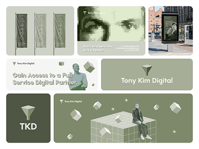 Tony Kim Direction 5 branding branding and identity color palette design designer digital freelance graphic design green identity logo logo design marketing minimal modern simple tech tony kim unsaturated web designer