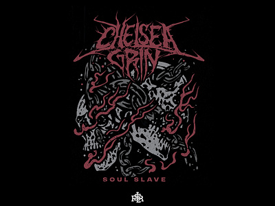 Chelsea Grin albumcover artwork band merch branding chelseagrin deathcore design drawing fantasy horror illustration logo merch design merchandise music skull streetwear