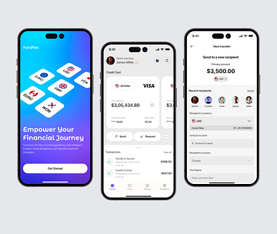 Mobile Finance App app design banking app design digital banking figma design finance finance app fintech fintech app fintech design ios mobile app mobile application money transfer ui ui design uiux uiux design ux