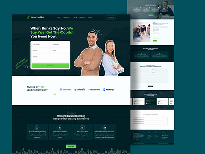 Financial Landing Page Design | Web design design figma graphic design landing page landingpagedesing ui web design webdesign