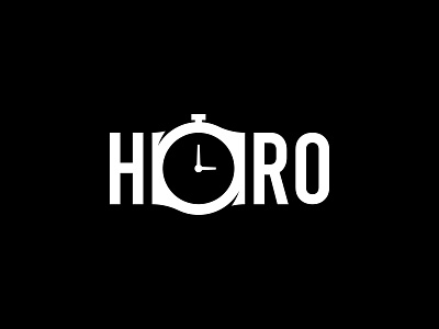 Horo - Logo Design letter o logo letter o watch logo letter owatch watch watch logo wordmark wordmark logo