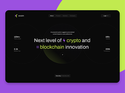 xcoin website blockchain ui web web3