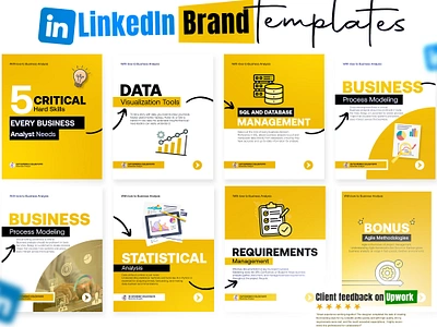 LinkedIn Brand Templates Design | LinkedIn Carousel advertising amazon branding brandtemplates freemockup graphic design instagram instagrampost linkedin linkedinpost socialmediadesign templates