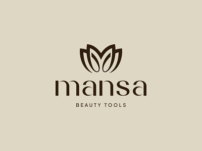 Mansa - Logo Design beauty logo flower flower logo letter m letter m and flower logo letter m logo lettermark lettermark logo