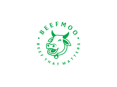 Beefmoo - Logo Design beef beef logo cow cow logo