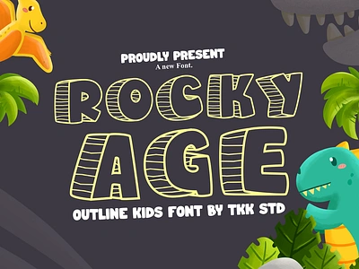 Rocky Age – Kids Font branding cartoon children children book display font font funny gaming kids movie poster thumbnails typeface youtube