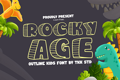 Rocky Age – Kids Font branding cartoon children children book display font font funny gaming kids movie poster thumbnails typeface youtube