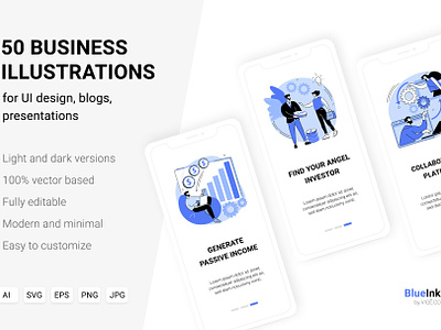 50 Business UI illustrations vol.2