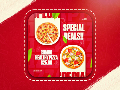 Modern Social Media Poster Design For Fast-Food Brand! 3d animation branding graphic design instagram food ads logo motion graphics ui