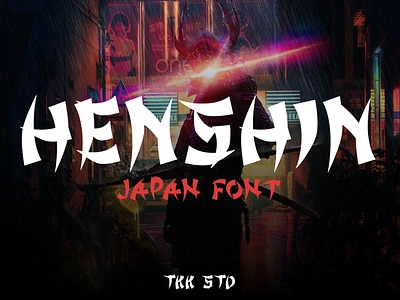 HENSHIN – Japanese Font branding display font font gaming japanese japanese calligraphy kawaii movie poster youtube