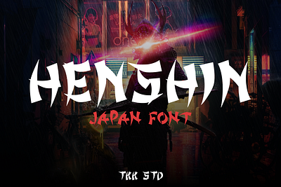 HENSHIN – Japanese Font branding display font font gaming japanese japanese calligraphy kawaii movie poster youtube