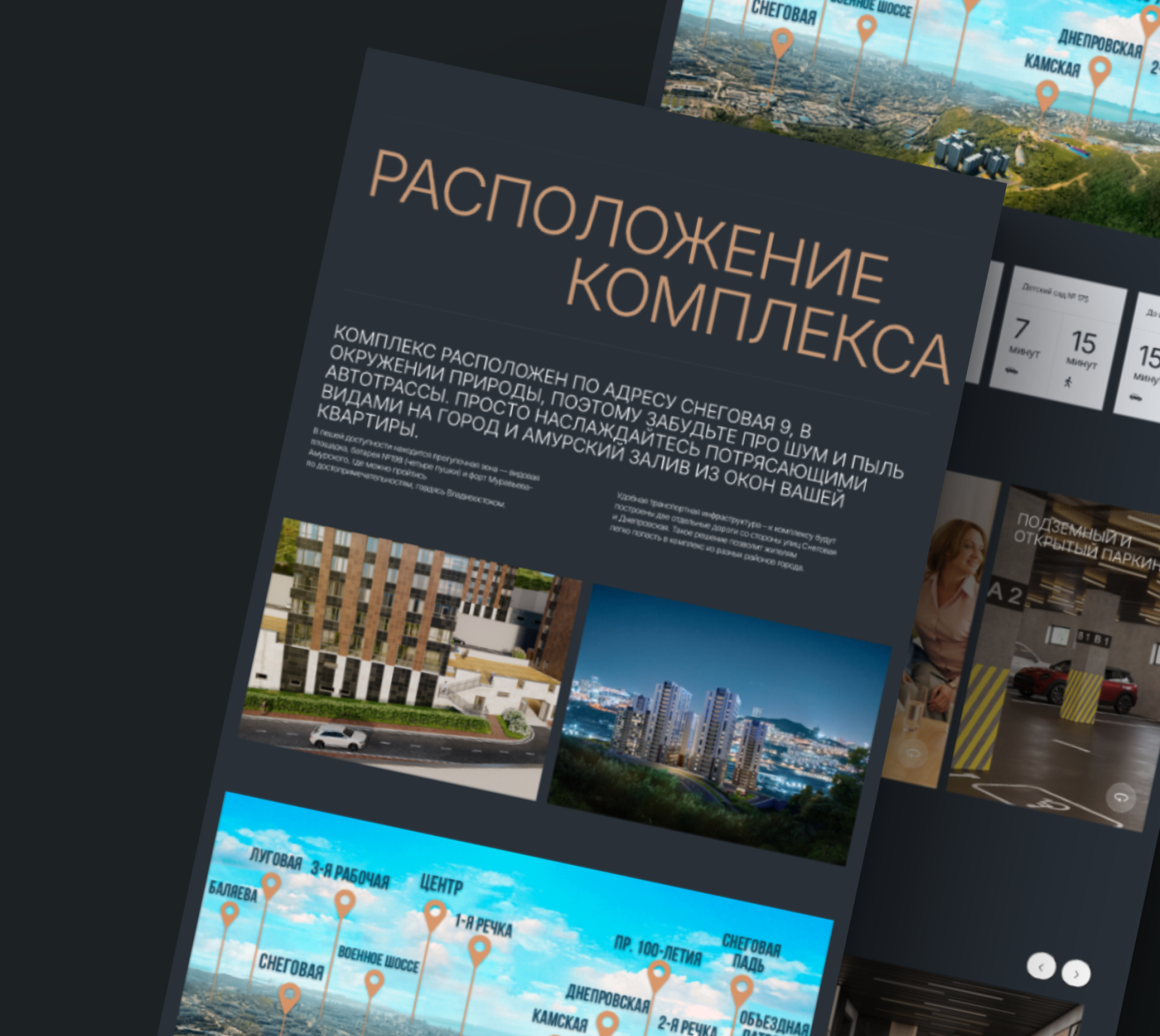 Website for residential complex architecture design realestate ui ui design ux ux design web design web studio