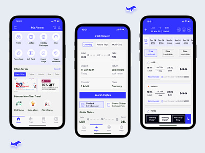 Trip Planner App creative designes flight booking app hotel booking app travel booking aap travelling aap trip aap trip planner aap ui