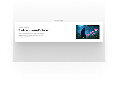 Minimalist Project Card card clean design freelance minimalism ui ux web webdesign website