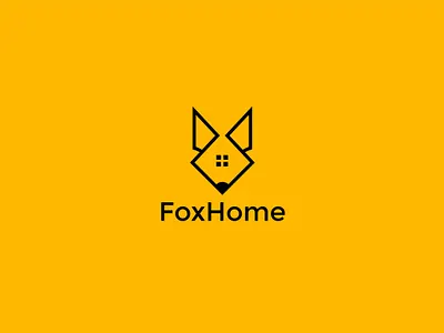 Fox Home Logo Design amena akter ankhi logotype