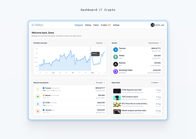 Cryptocurrency staking platform cryptocurrency dashboard design saas design staking platform ui web ui web3