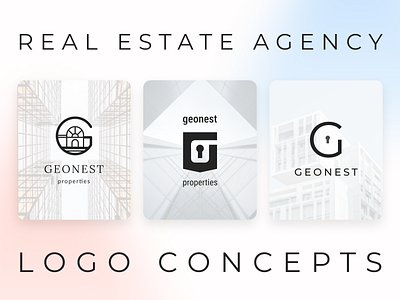 GEONEST: Real Estate Agency - Logo concept branding concept graphic design logo real estate ui ux