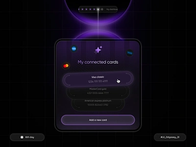 Credit Cards management component💳 banking cards component dashboard design finance financial management master card minimal money product product design ui ux visa card