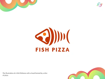 Fish Pizza Logo animal brand design brand designer fish food italy logo design logo designer logo for sale logo idea logo inspiration logomark logotype meal pizza restaurant seafood wild wildlife zzoe iggi