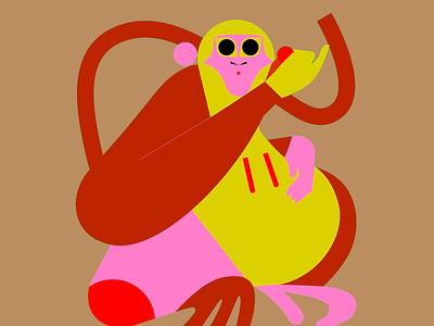 Visual Identity - Whimsical Primate animal art art design artwork beauty branding colorful colorful design design designposter drawings illustrated illustration monkey monkey art paintings pinterest poster posterdesign wildlife