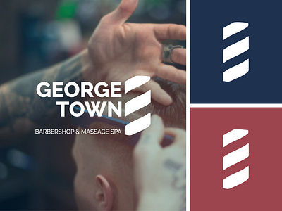 Georgetown Barbershop & Massage Spa — Brand Identity africa branding barbershop barbershop branding brandidentity branding graphicdesign kenyan designer logo design michael ndungu creative minimaldesign shaving simpledesign spa