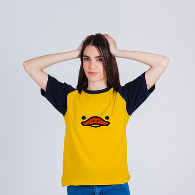 DUCK SMILE branding design duck graphic design illustration logo logo and branding logodesign logos modern tshirts ui vector womentshirt