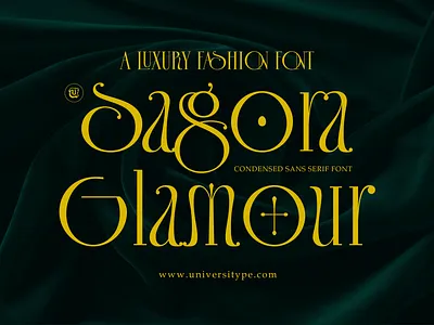 A Luxury Fashion Font - UT Sagora Glamour fashion font graphic design logotype luxury type design typeface typography