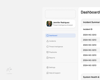 Dashboard for a cybersecurity firm cybersecurity dashboard figma lightmode product design saas ui ux