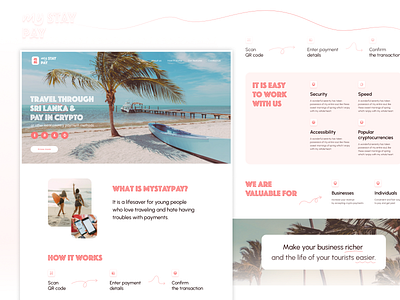 MyStayPay - Landing Page animation branding cryptosolutions digitaltravel graphic design innovativetech landingpagedesign logo tourismtools travelpayments ui userfriendlydesign